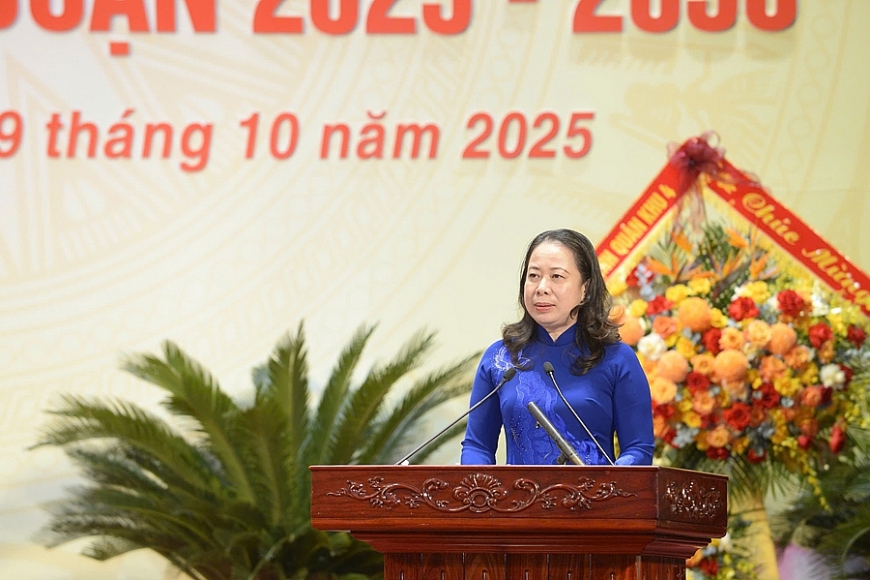 Phó Chủ tịch nước Võ Thị Ánh Xuân dự Đại hội Thi đua yêu nước tỉnh Thanh Hóa