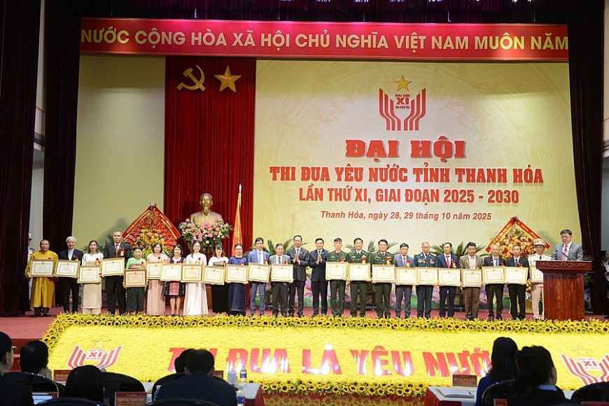 Phó Chủ tịch nước Võ Thị Ánh Xuân dự Đại hội Thi đua yêu nước tỉnh Thanh Hóa