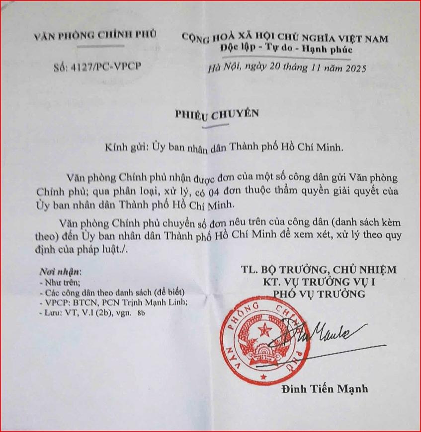 Nhiều cơ quan Trung ương và Thành phố vào cuộc giải quyết đơn của cụ Phạm Thị Bạch Tuyết