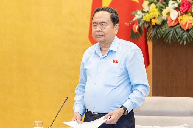 Chủ tịch Quốc hội Trần Thanh Mẫn phát biểu kết luận Hội nghị