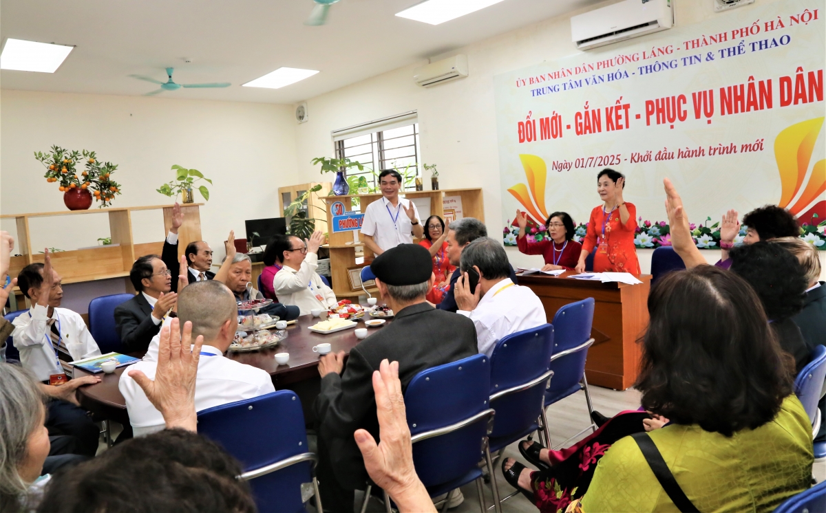 Hội nghị Ban Chấp hành Hội NCT phường Láng lần thứ nhất