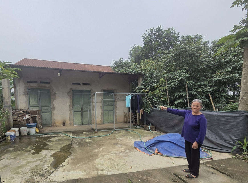 bà Nguyễn Thị Thiện, 63 tuổi, ở khu Tiến Thịnh