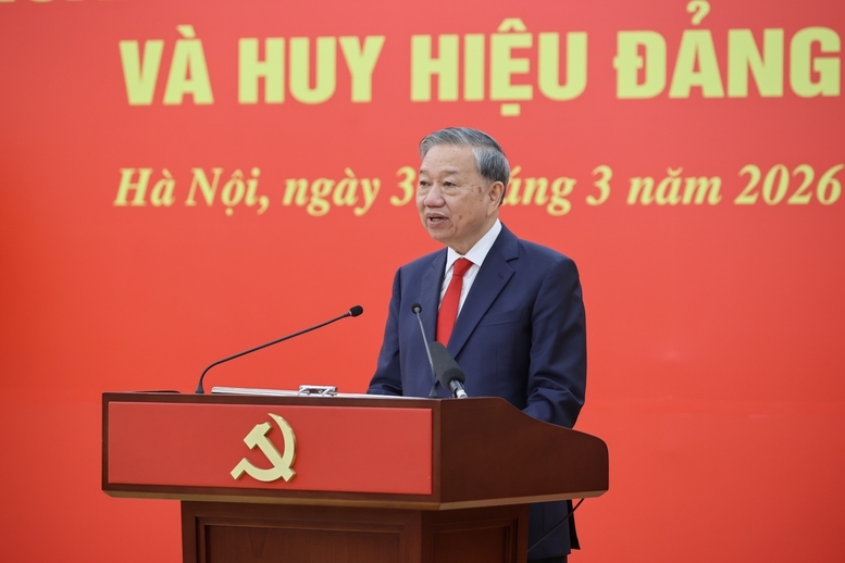 Tổng Bí thư phát biểu tại buổi lễ 