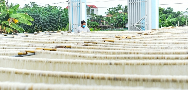 Sản phẩm miến gạo OCOP xã Thăng Long
