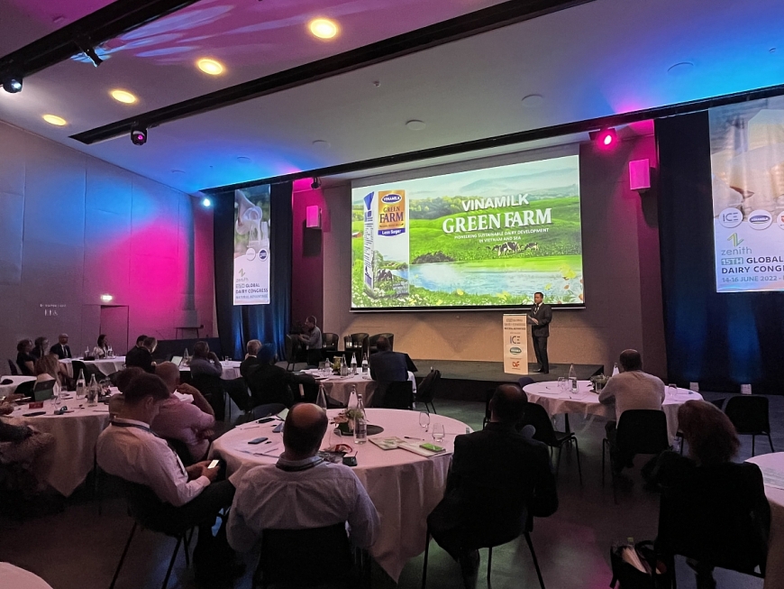 Sữa tươi Vinamilk Green Farm được giới thiệu tại Hội nghị sữa toàn cầu năm 2022 và nhận được nhiều phản hồi tích cực
