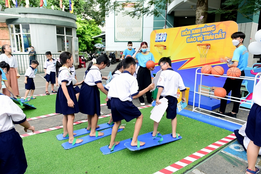 Hoạt động ngoại khóa của Vinamilk giúp trẻ nâng cao nhận thức về môi trường