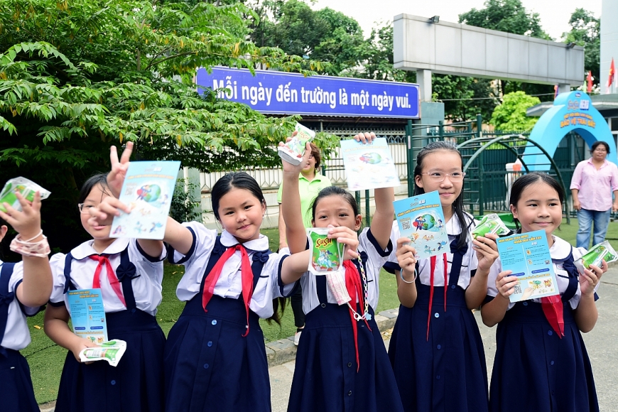 Hoạt động ngoại khóa của Vinamilk giúp trẻ nâng cao nhận thức về môi trường