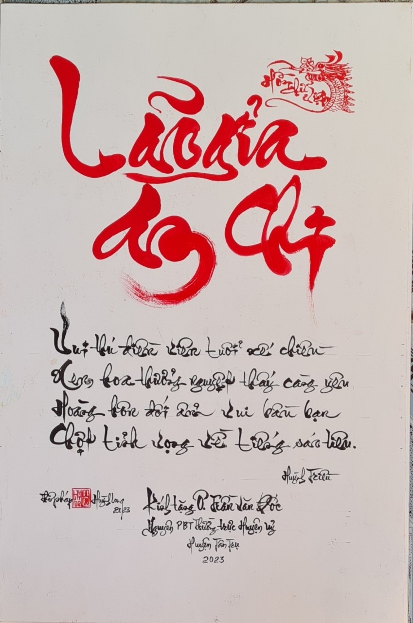 Tỉnh Long An: Nhân rộng mô hình văn hóa Thư pháp