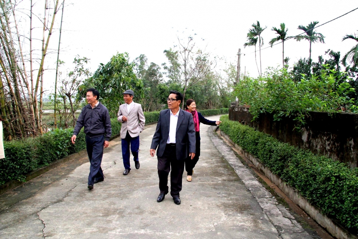 Con đường nông thôn mới ở huyện Kỳ Anh, tỉnh Hà Tĩnh