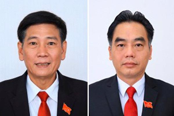 Ông Mai Hùng Dũng (bên trái) và ông Nguyễn Lộc Hà. Ảnh: Báo Bình Dương