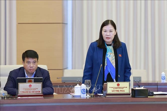 Chủ nhiệm Ủy ban Tư pháp của Quốc hội Lê Thị Nga. Ảnh: Doãn Tấn/TTXVN