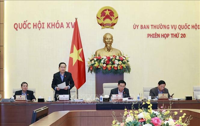 Phó Chủ tịch Thường trực Quốc hội Trần Thanh Mẫn phát biểu. Ảnh: Doãn Tấn/TTXVN