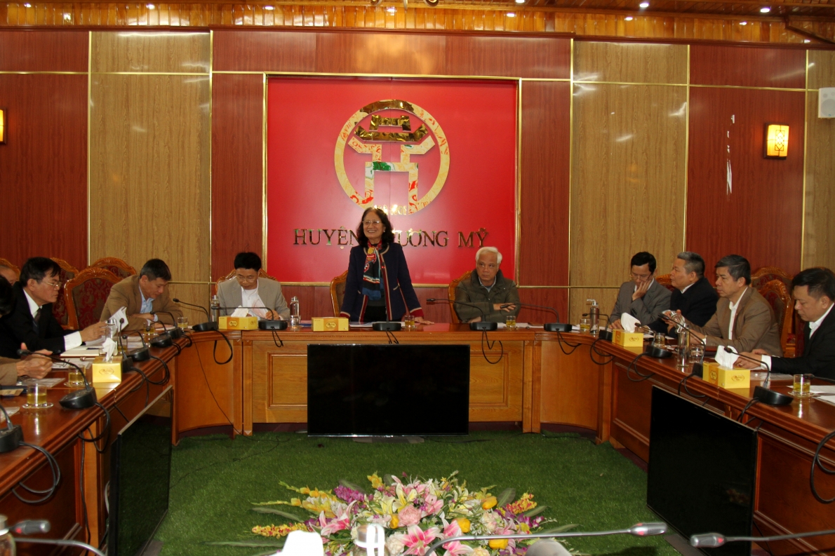 Quang cảnh Hội nghị kí kết giao ước thi đua Cụm thi đua số III Hội NCT thành phố Hà Nội