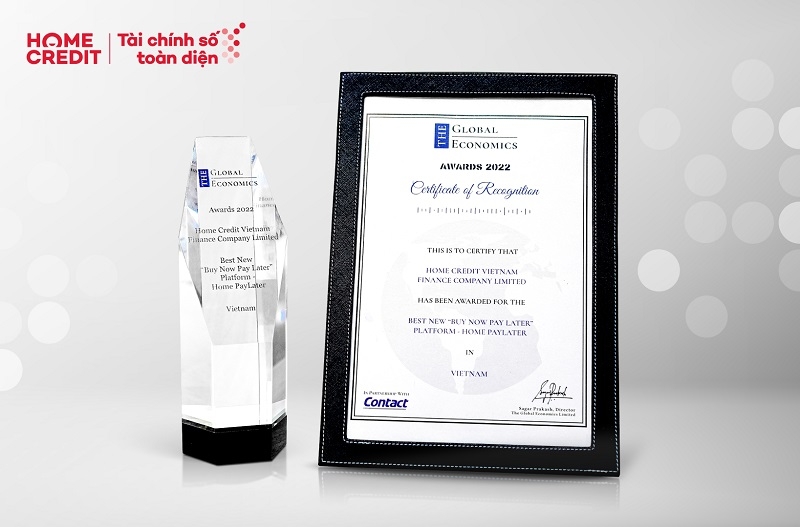 Home Credit hai năm liên tiếp giành Giải thưởng toàn cầu trong lĩnh vực tài chính tiêu dùng
