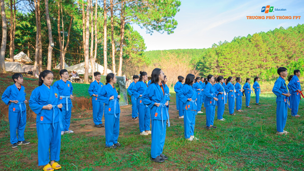 Học sinh FPT Schools học võ là để “tu thân”, rèn luyện sức khỏe và duy trì lối sống lành mạnh