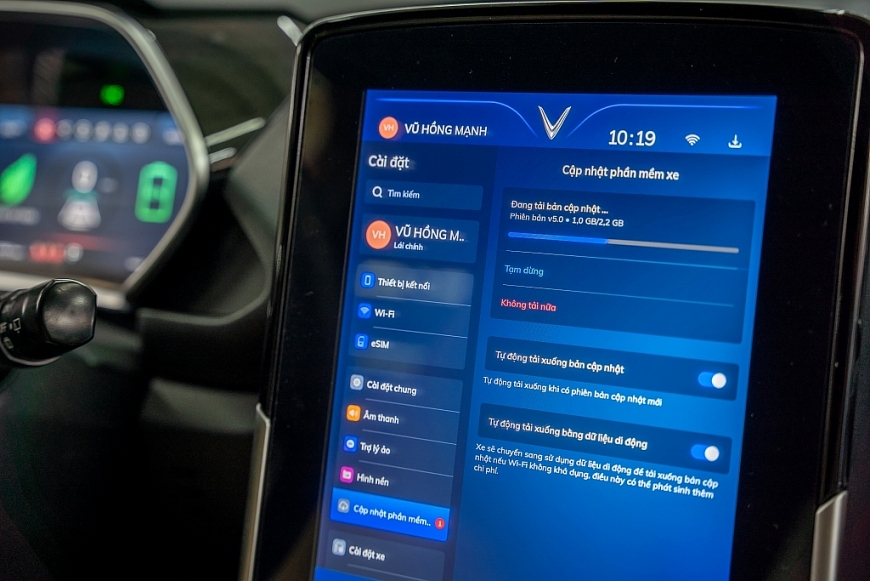 Mẫu xe VF e34 được bổ sung tính năng và tối ưu hoạt động sau mỗi lần cập nhật phần mềm