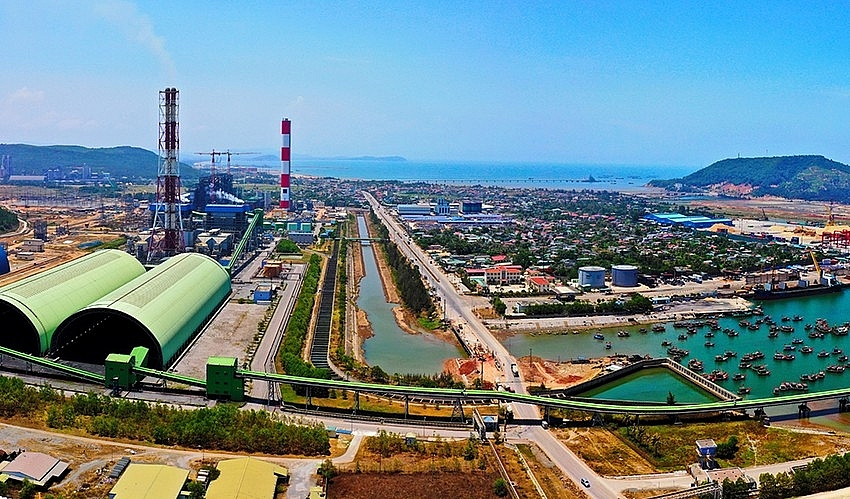 Khu kinh tế Nghi Sơn đang được đẩy mạnh phát triển.