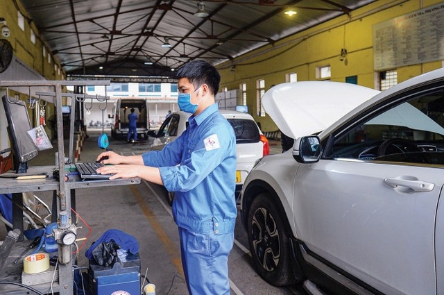 danh sách các trung tâm đăng kiểm đang hoạt động tại Hà Nội và TP. Hồ Chí Minh. Ảnh minh hoạ 