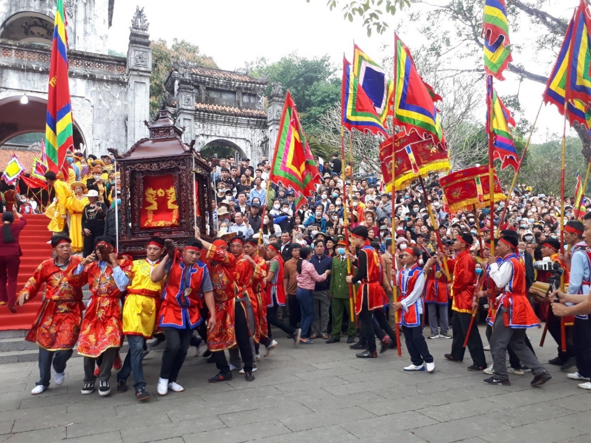 Thanh Hoá: Lễ hội Đền Bà Triệu đón nhận Di sản Văn hóa phi vật thể Quốc gia