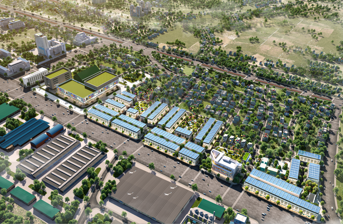 Dự án TNR Stars Hồng Lĩnh tọa lạc tại trục đường Nguyễn Đổng Chi rộng 25m