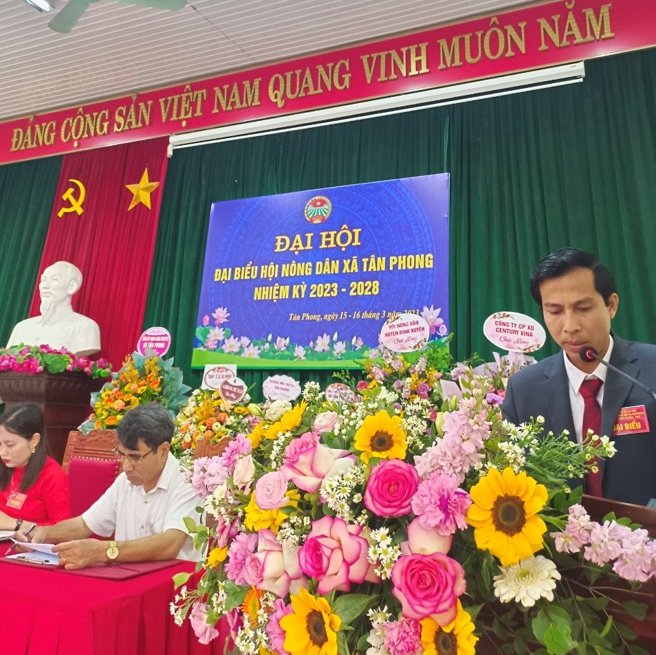 Đại hội Nông dân xã Tân Phong “Đoàn kết - Đổi mới - Sáng tạo - Phát triển bền vững”