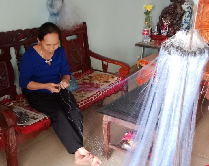 Người cao tuổi xã Bằng Giã góp phần gìn giữ và phát triển nghề đan lưới truyền thống