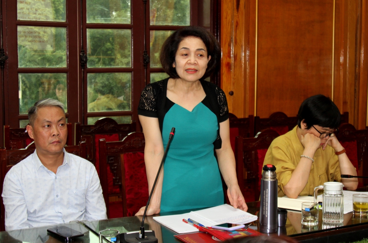 Đại biểu Ban Đối ngoại phát biểu