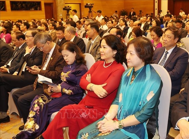 Các đại biểu dự lễ kỷ niệm. Ảnh: Trí Dũng/TTXVN