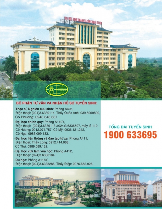 Năm 2023, Trường Đại học KD&CN Hà Nội dự kiến tuyển sinh hơn 7000 sinh viên hệ chính quy