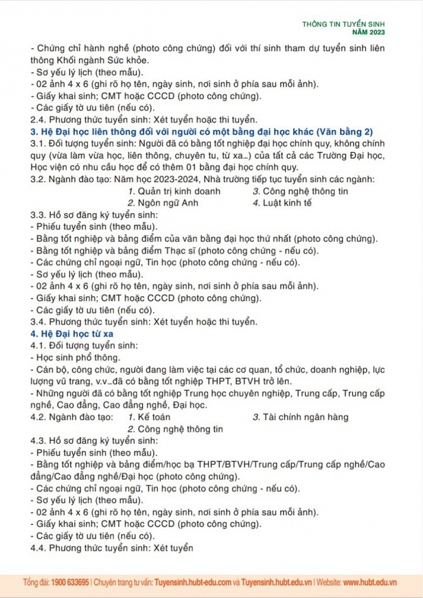 Năm 2023, Trường Đại học KD&CN Hà Nội dự kiến tuyển sinh hơn 7000 sinh viên hệ chính quy