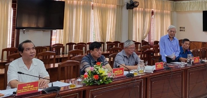 Đoàn công tác của Trung ương hội người cao tuổi Việt Nam làm việc với thường trực tỉnh ủy Bình Định về công tác Người cao tuổi.