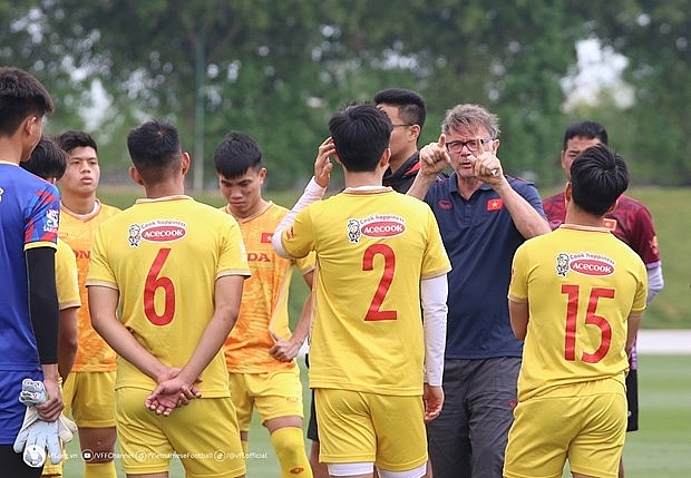 U22 Việt Nam hướng đến tấm HCV SEA Games 32. (Nguồn: VFF)