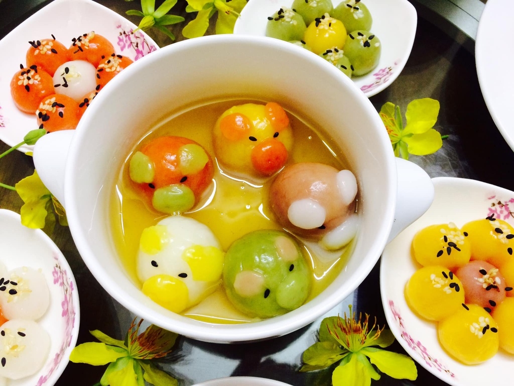 Mâm cỗ cúng Tết Hàn thực theo truyền thống 