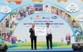 Khởi động Quỹ sữa Vươn cao Việt Nam năm 2023: Tiếp tục trao 1,5 triệu hộp sữa cho gần 17.000 trẻ em