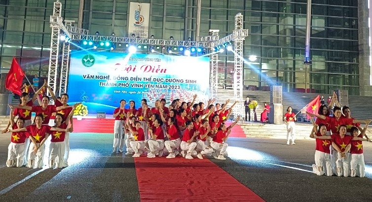 Hội diễn Văn nghệ, đồng diễn thể dục dưỡng sinh thành phố Vĩnh Yên năm 2023