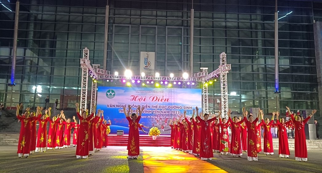 Hội diễn Văn nghệ, đồng diễn thể dục dưỡng sinh thành phố Vĩnh Yên năm 2023