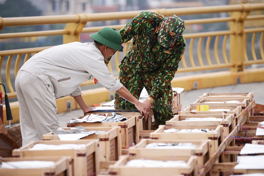 ẢNH: Trận địa pháo hoa mừng Giỗ Tổ Hùng Vương 2023 tại Phú Thọ