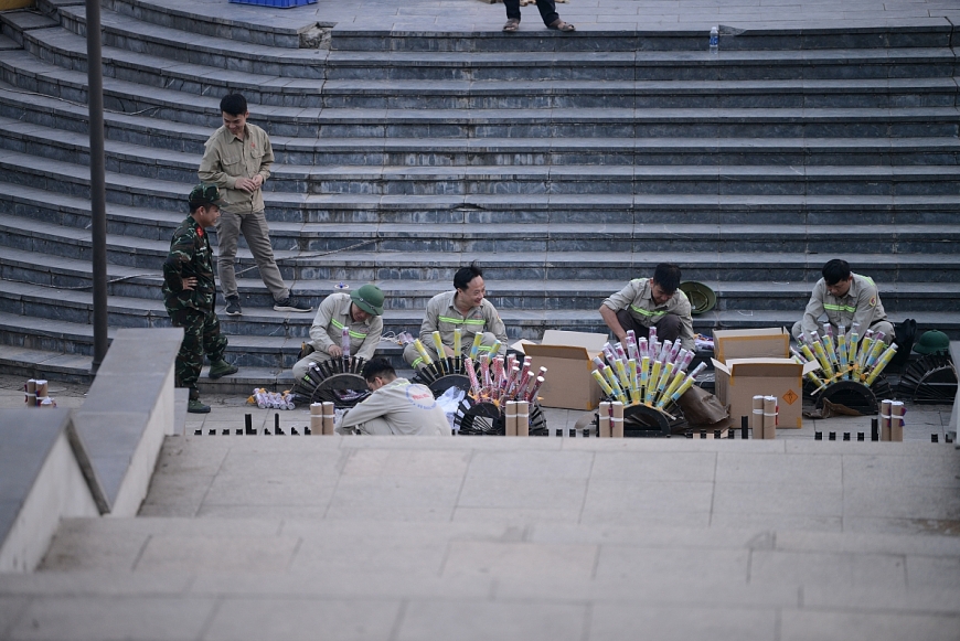 ẢNH: Trận địa pháo hoa mừng Giỗ Tổ Hùng Vương 2023 tại Phú Thọ