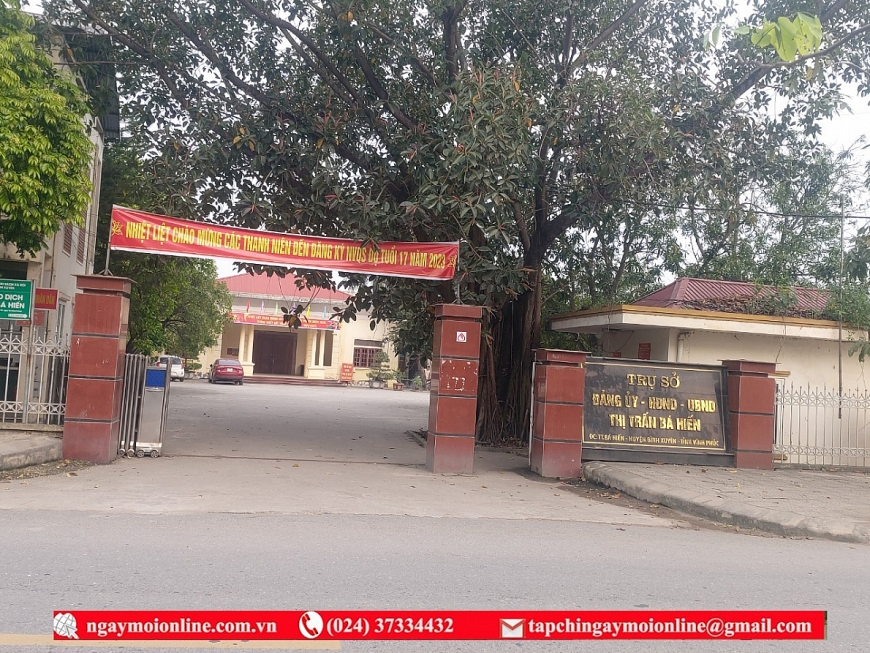 Trụ sở UBND thị trấn Bá Hiến