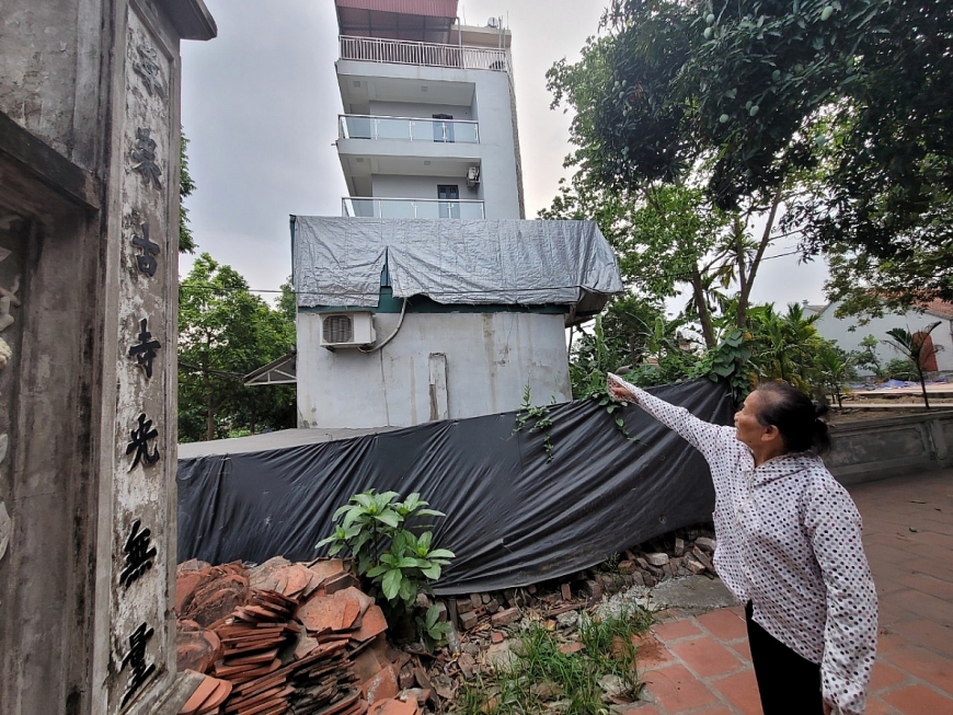 Người cao tuổi ý kiến khu đất nhà bà Hiền khiến chùa Linh Thông không bao được tường rào bảo vệ chống trộm cắp và chùa không được xếp hạng Di tích.