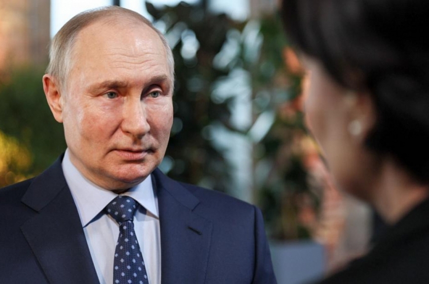 Tổng thống Nga Vladimir Putin trả lời phỏng vấn liên quan vụ UAV tấn công Moscơ. 