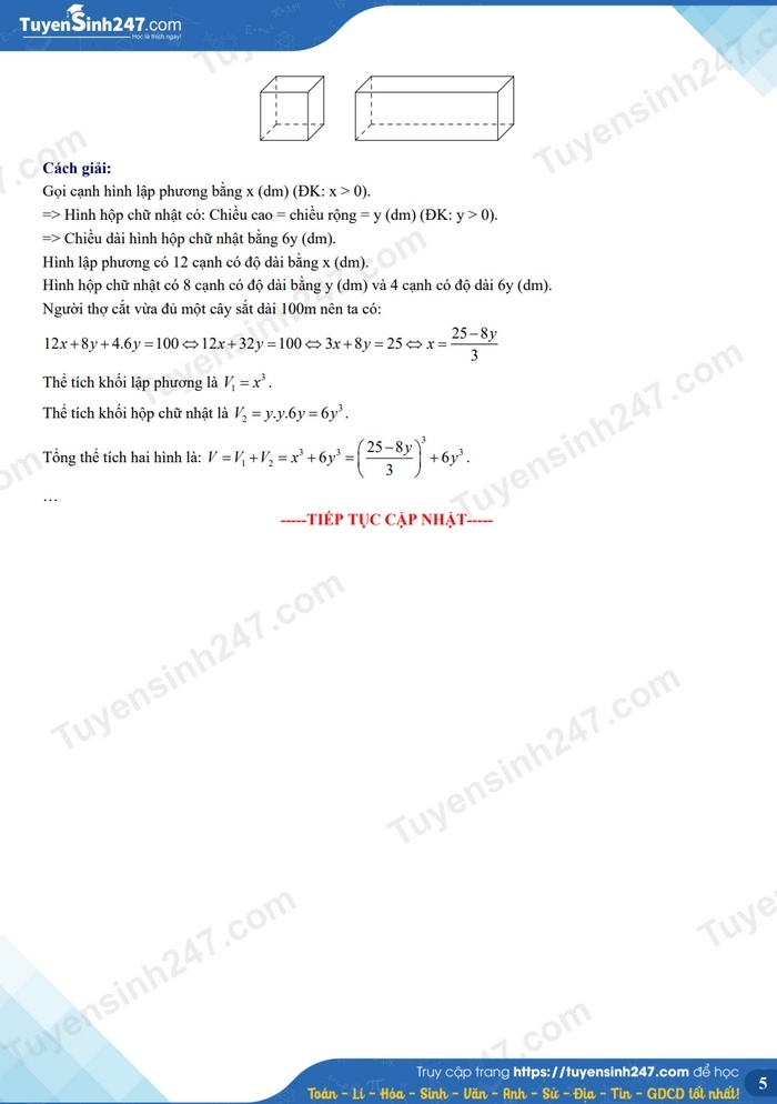 Đáp án môn Toán vào lớp 10 THPT năm 2023 của các địa phương trên cả nước