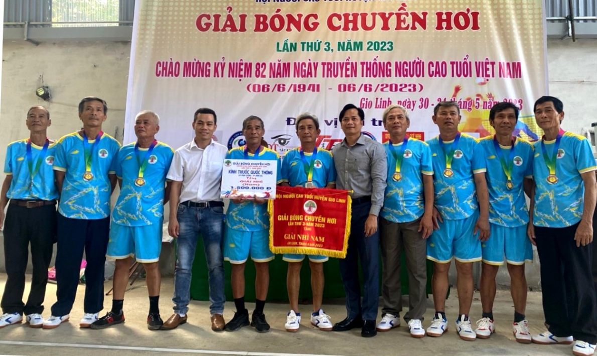 Bóng chuyền hơi - môn thể thao hấp dẫn của NCT huyện Gio Linh