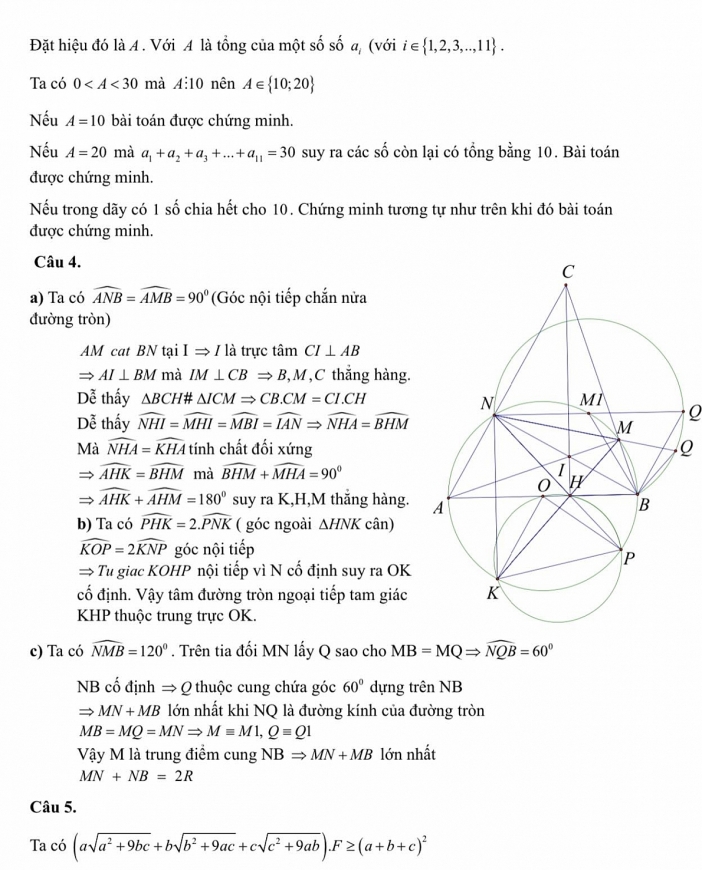 Đề thi, đáp án chuyên Toán vào lớp 10 chuyên Hùng Vương, Phú Thọ năm 2023