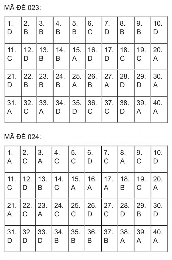Đề thi, đáp án môn Ngoại ngữ vào lớp 10 TP. Hà Nội năm 2023