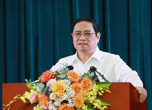 Thủ tướng Phạm Minh Chính phát biểu tại buổi làm việc với Hội Nhà báo Việt Nam