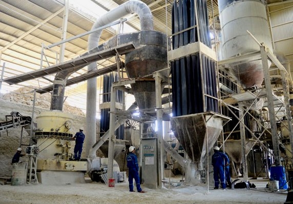 Xưởng sản xuất Công ty TNHH Feldspar An Bình do ông Nguyễn Đức Thanh làm chủ
