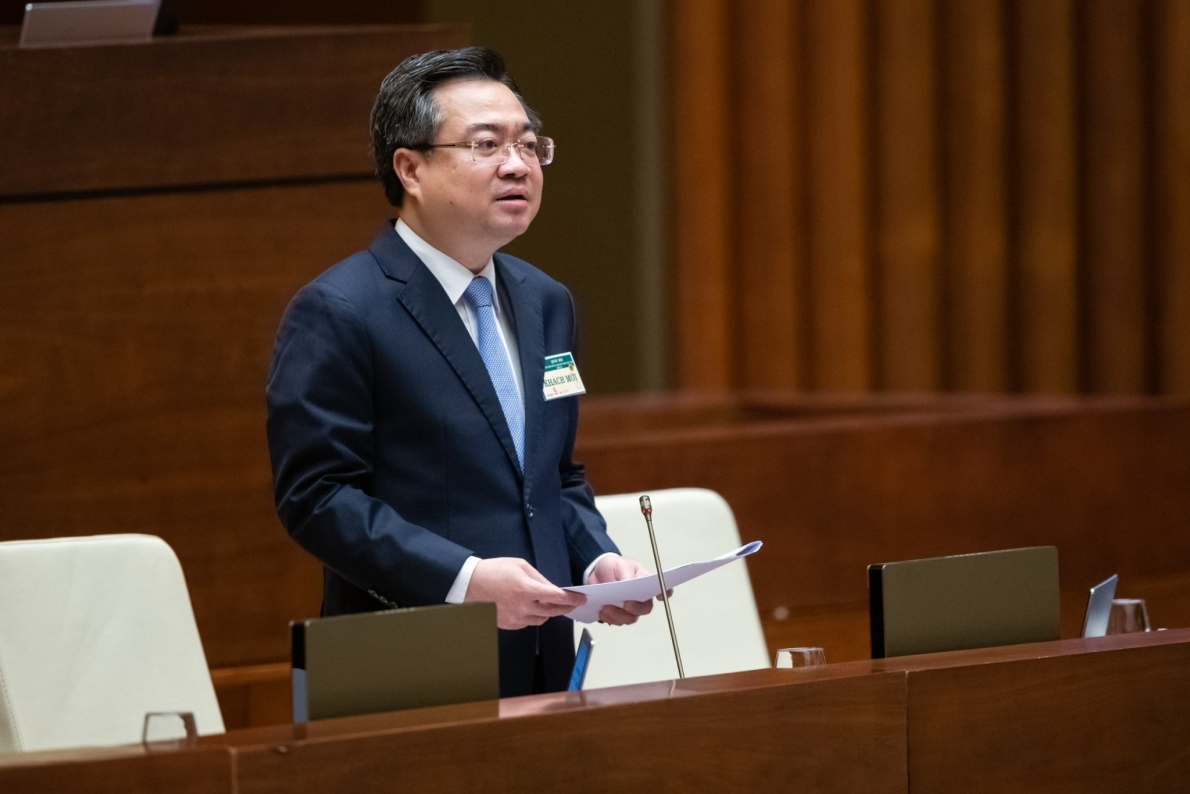 Ông Nguyễn Thanh Nghị, Bộ trưởng Bộ Xây dựng giải trình về một số ý kiến của dự án Luật 