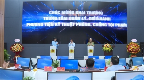 Khai trương Trung tâm quản lý điều hành phương tiện kỹ thuật phòng chống tội phạm
