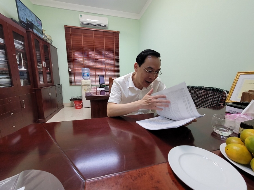 . Ông Công Phương Khoa, Chủ tịch UBND phường Đại Mỗ thông tin về vụ việc.